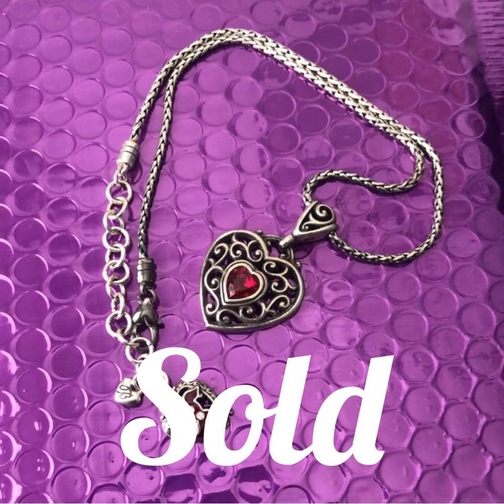 SOLD!! Brighton heart necklace (red dress)
